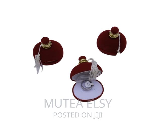 Red Maroon Ring Boxes - main view