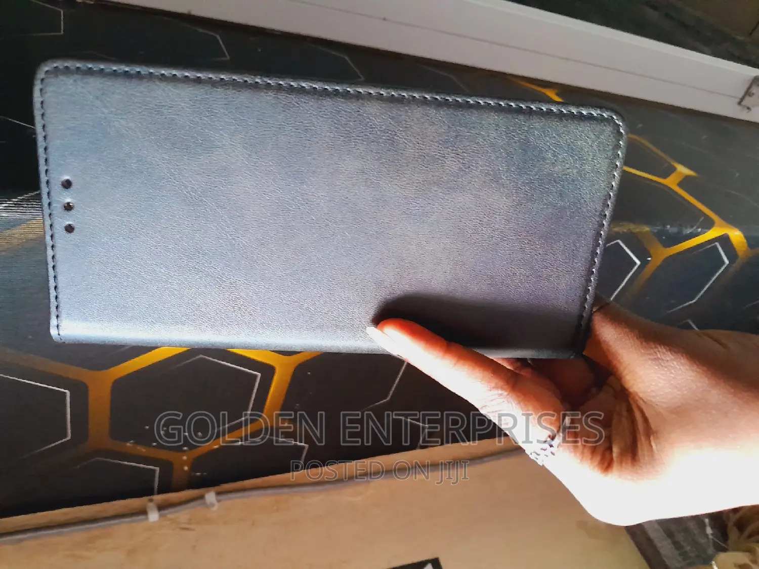 Black Redmi 13C Leather Cover