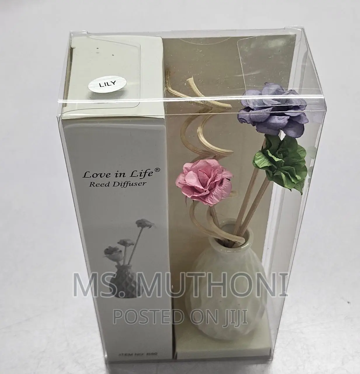 Decorative Flowers Ceramic Vase Reed Diffuser Essential Oil