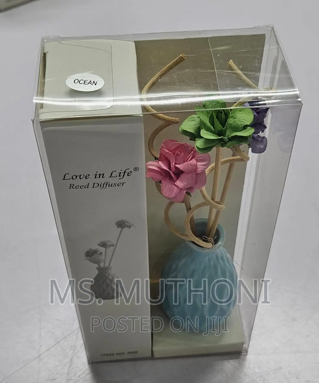 Decorative Flowers Ceramic Vase Reed Diffuser Essential Oil