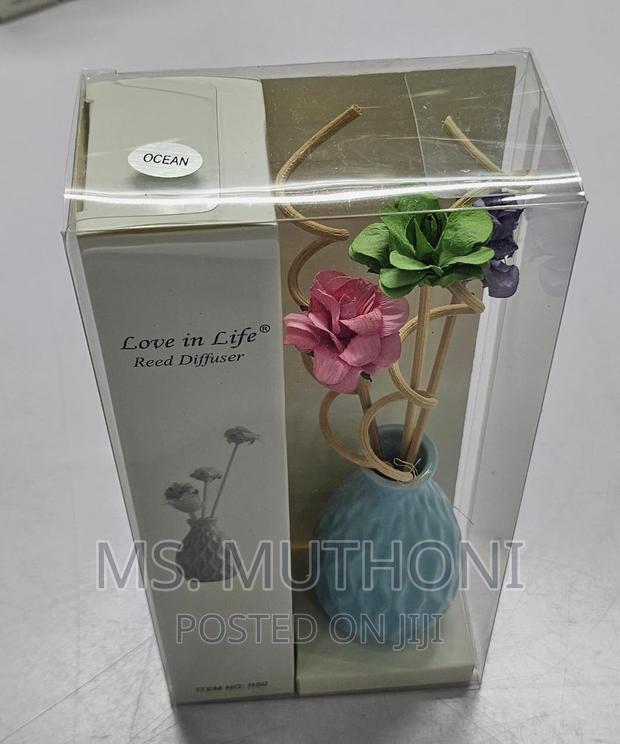 Decorative Flowers Ceramic Vase Reed Diffuser Essential Oil - thumbnail 7