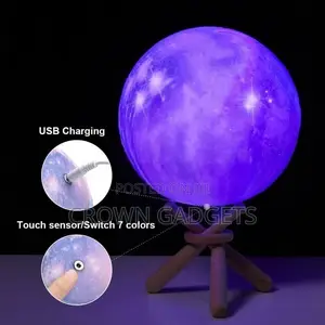 Night Light Touch Moon Lamp16 Colors 3D Stand