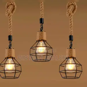 Vintage Iron Hemp Pendent Light