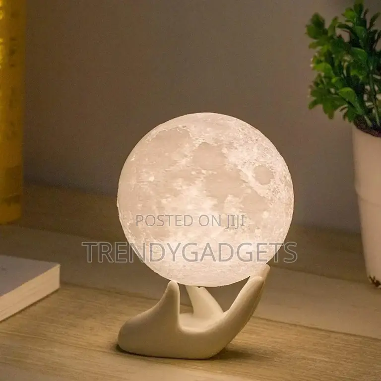 Rechargeable Moon Lamp Bedroom Decorations