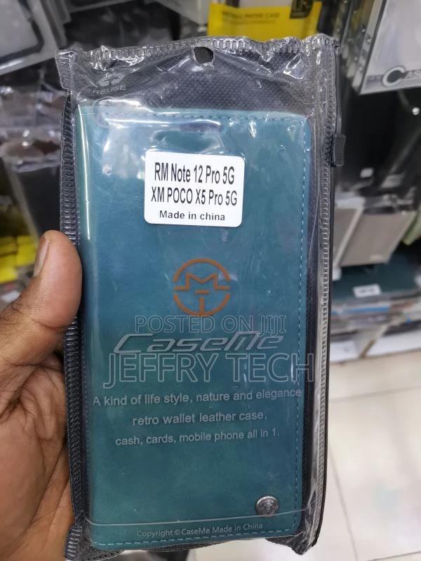 Xiaomi Poco X5 Pro Case, Thin Slim Folio Flip Leather Magnet - main view