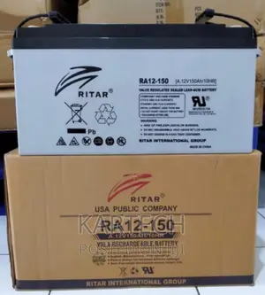Ritar 150ah DC12-150 Battery 12V, 150ah/20hr,