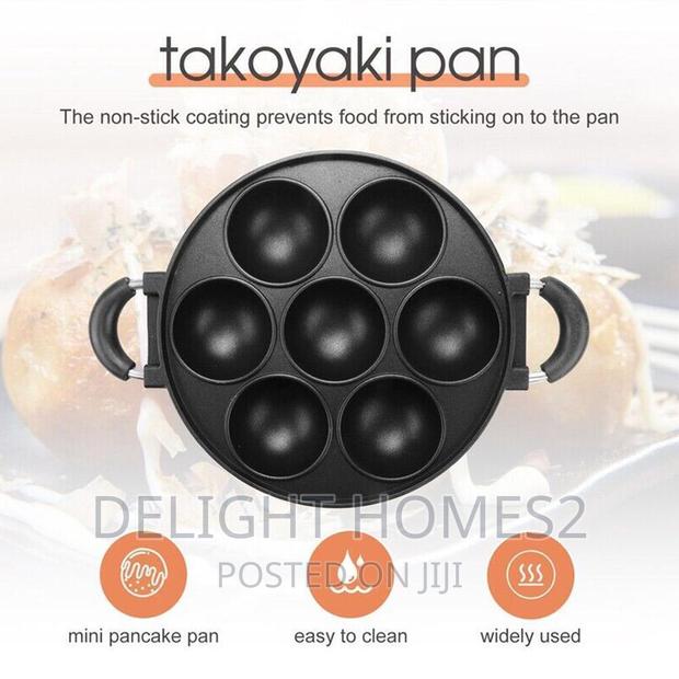 Non-Stick Induction Heavy Vitumbua 7 Slot Pop- Cake Pan