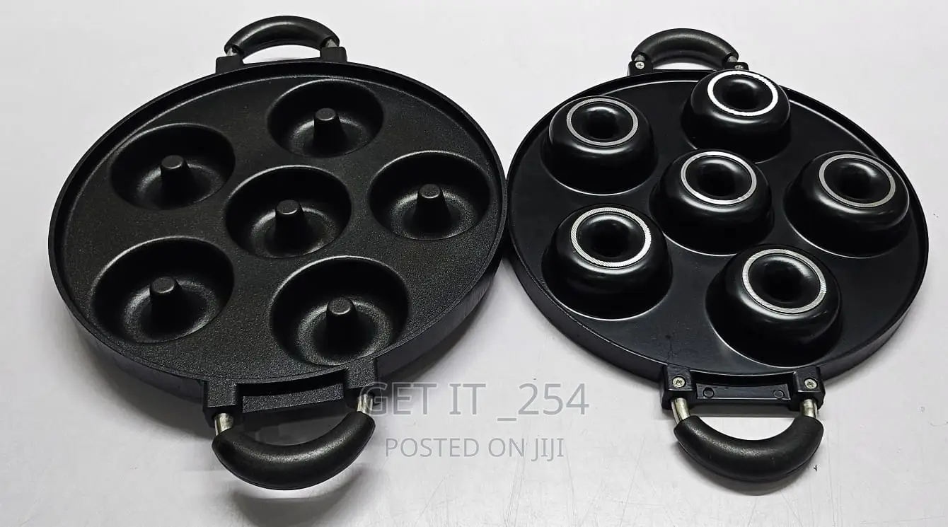 Quality Die-Cast Non-Stick Induction Heavy Donut 6 Slot Pan