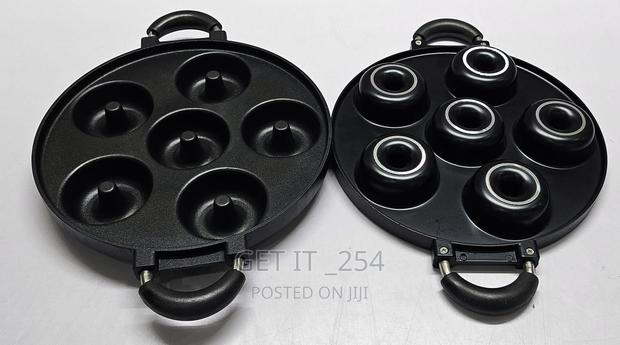 Quality Die-Cast Non-Stick Induction Heavy Donut 6 Slot Pan
