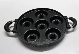 Quality Die-Cast Non-Stick Induction Heavy Donut 6 Slot Pan