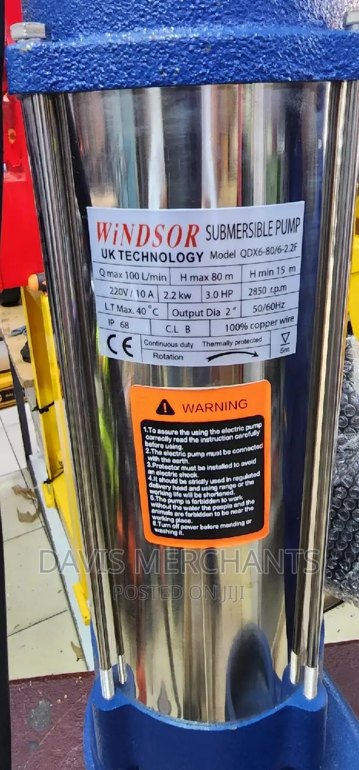 Submersible Water Pump With 3hp 6mc3/H