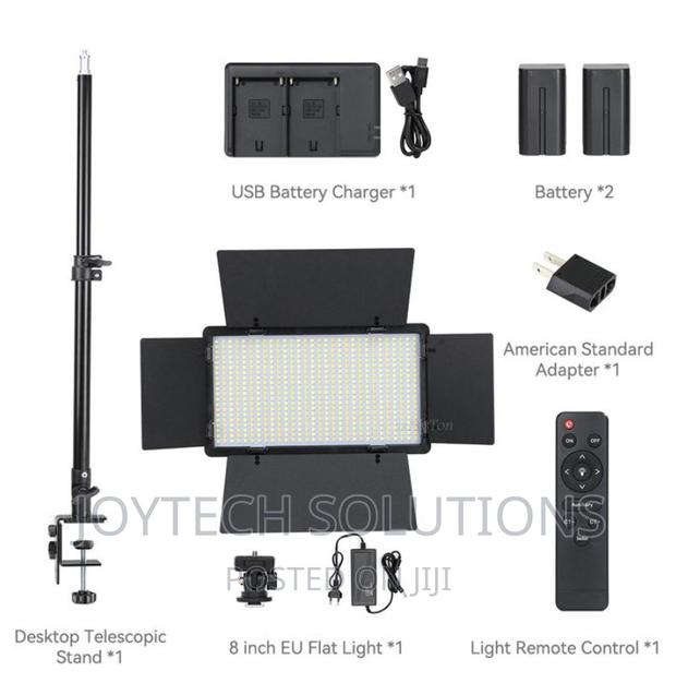 Led-600 Led Video Light Panel Bi-Color 3200- With Stand