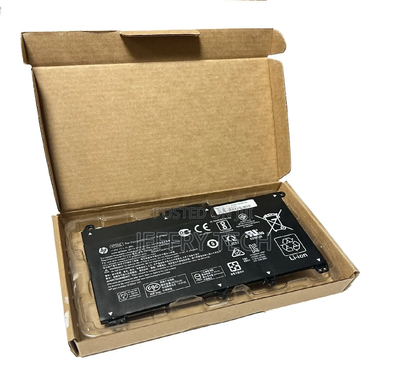 Battery for HP Pavilion 15-Dw 15-Dy 15-Ef 15Q 15S 17-by 17-C
