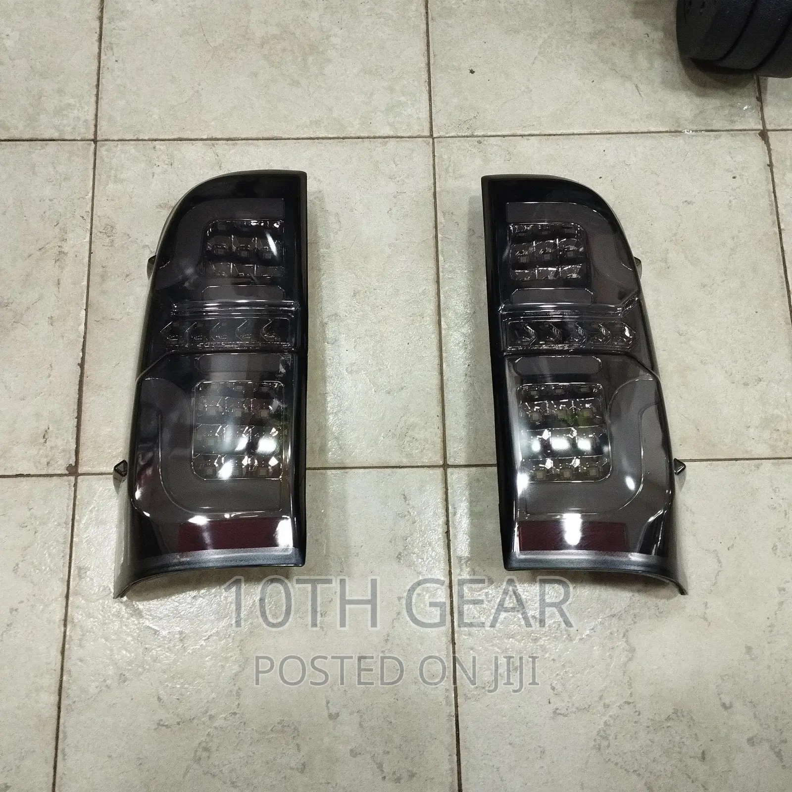 Hilux Vigo Tail Lights Dynamic LED Smoked Tail Lamps