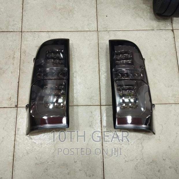 Hilux Vigo Tail Lights Dynamic LED Smoked Tail Lamps