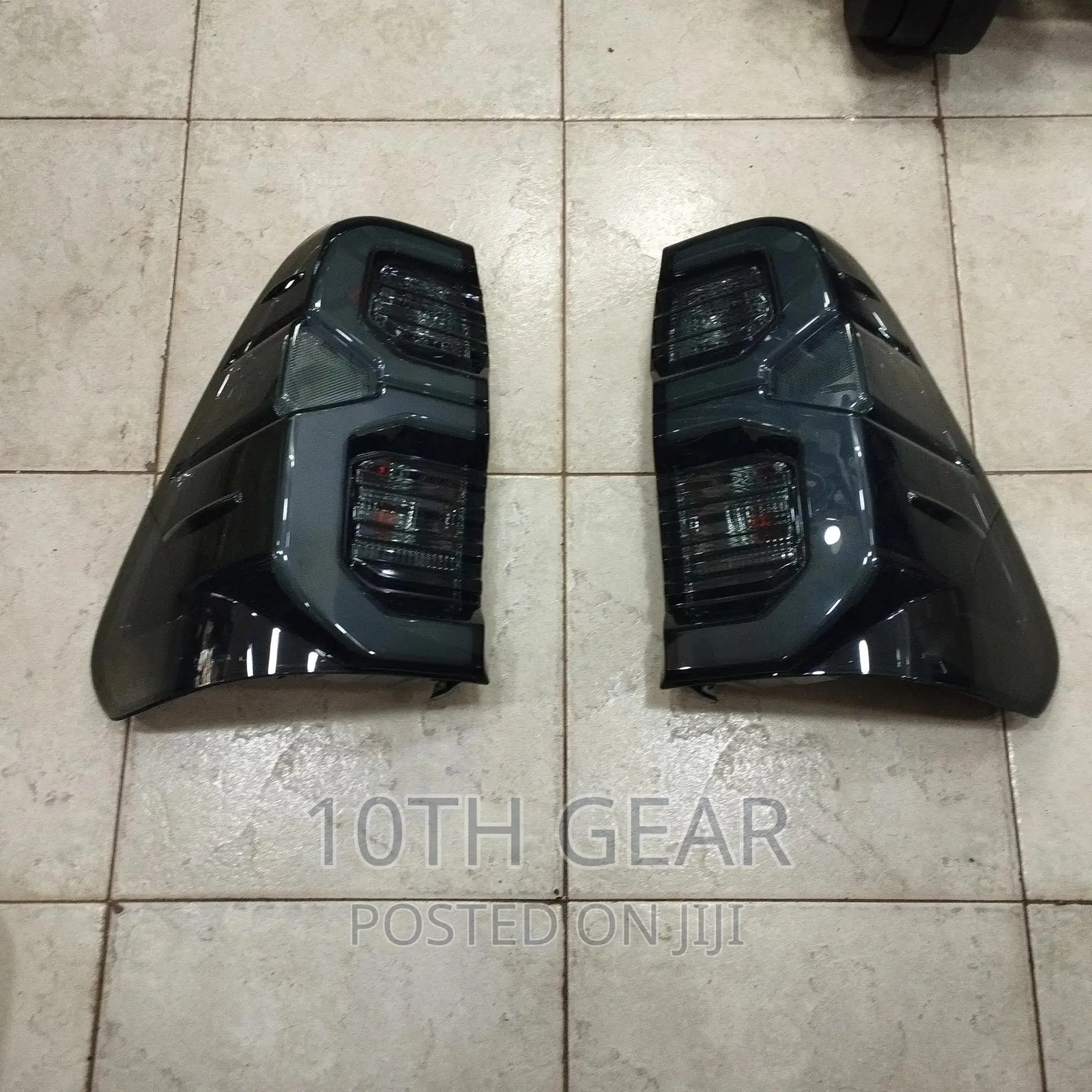 Hilux Revo Tail Lights Smoked Black Tail Lamps