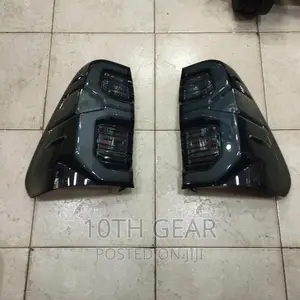 Hilux Revo Tail Lights Smoked Black Tail Lamps