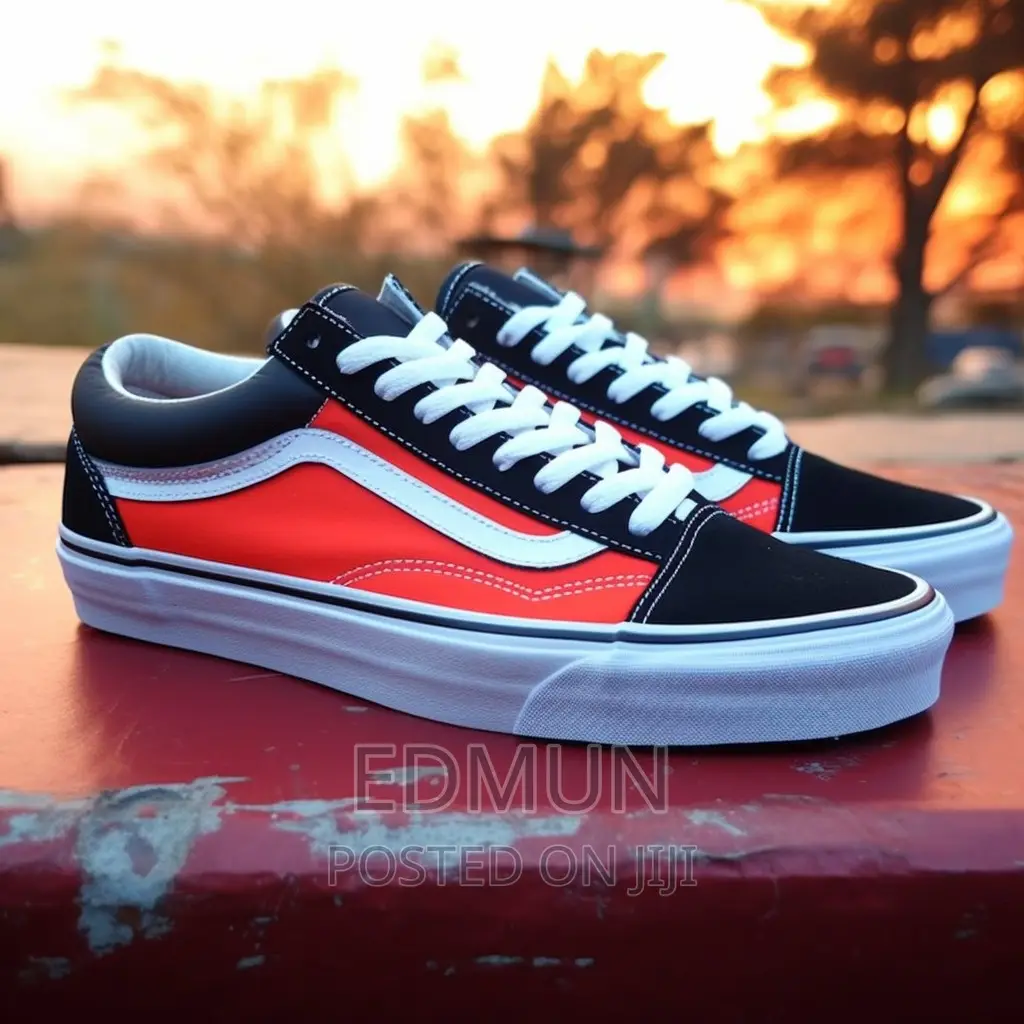 Red Skater Vans Multicolour Shoes