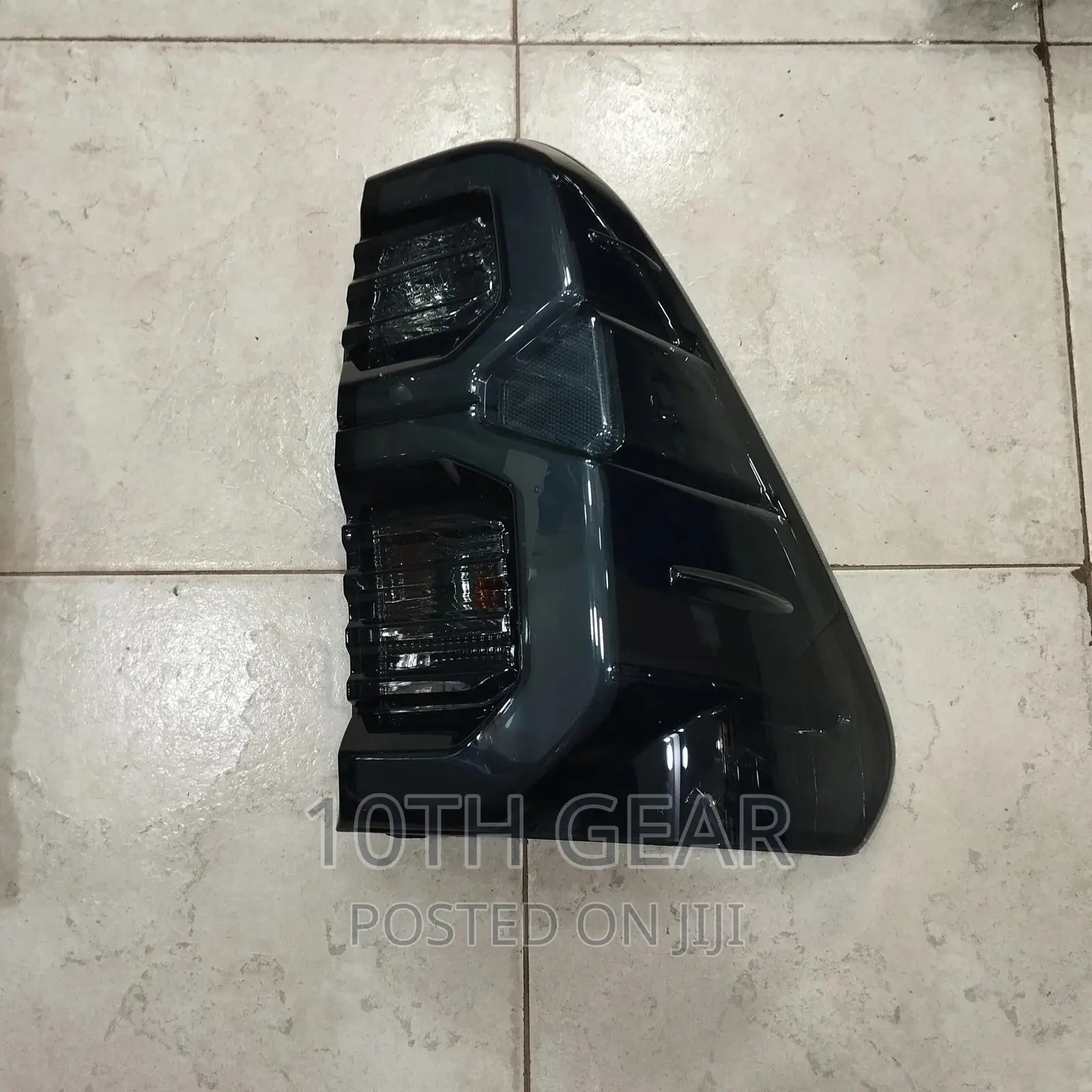 Hilux Revo Tail Lights Smoked Black Tail Lamps Left