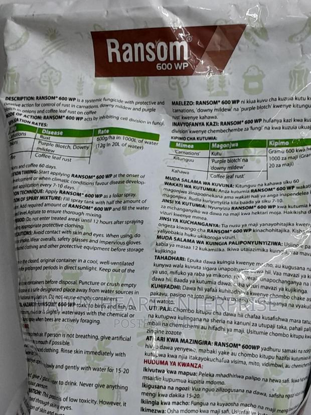 Ransom 600wp Fungicide 1kg - thumbnail 5