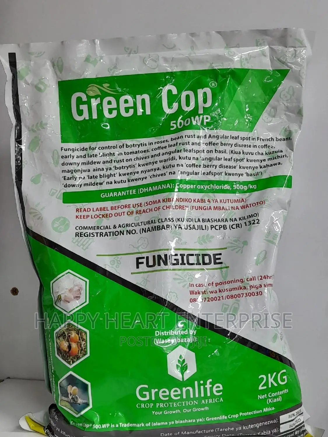Green Copper 500wp Fungicide 2kg