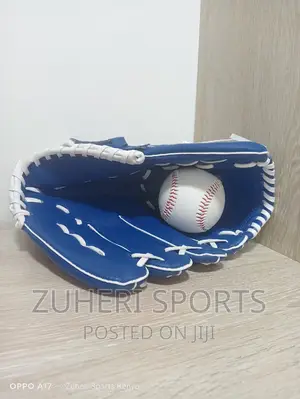 Pro Baseball Mitt Gloves/Blue/Premium Quality Leather