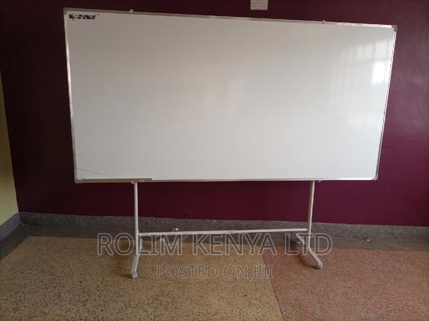 Portable Whiteboard With Wheeled Stand