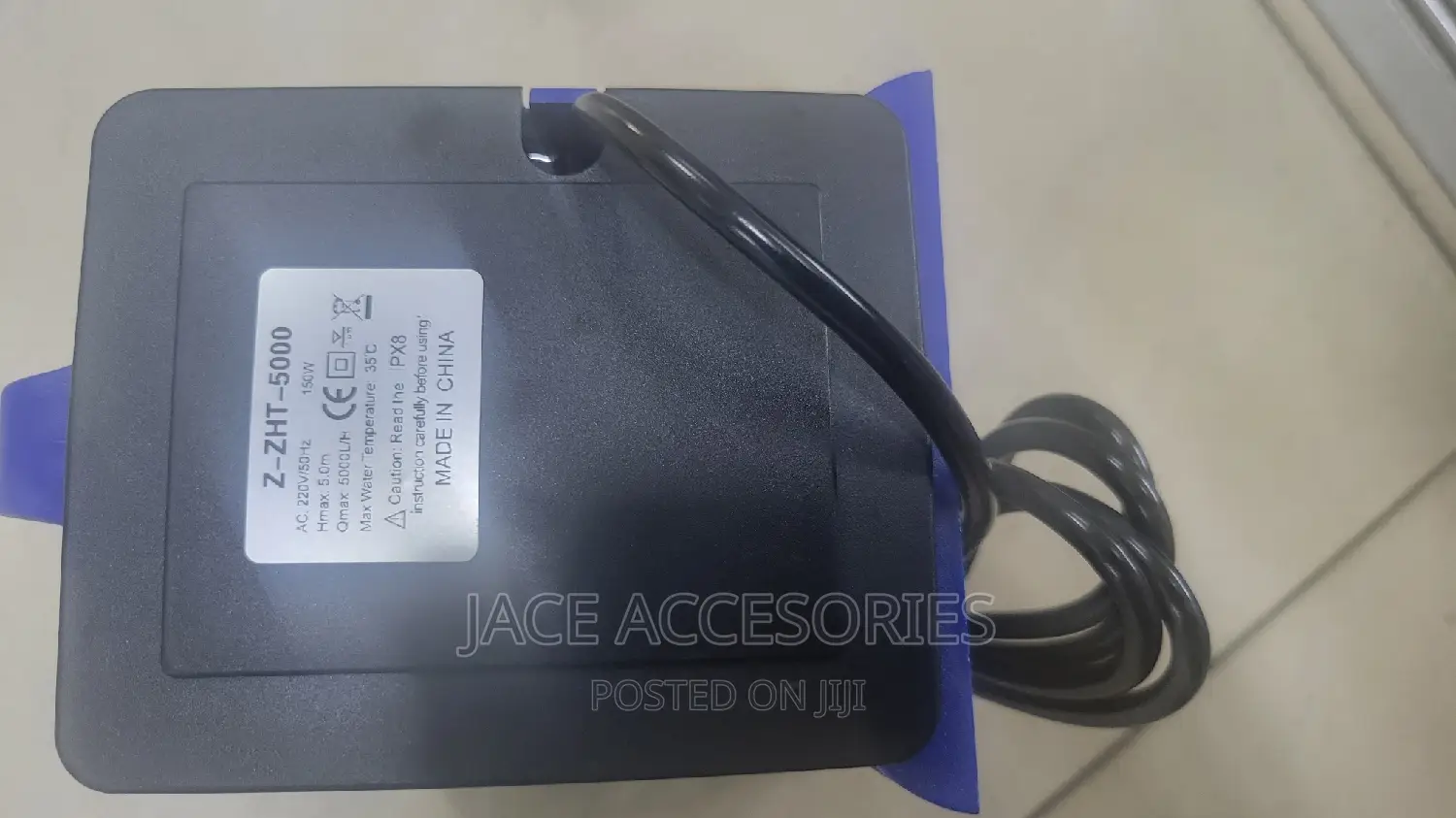 150w Fountain Pump H.Max 5m Q.Max 5000l/H