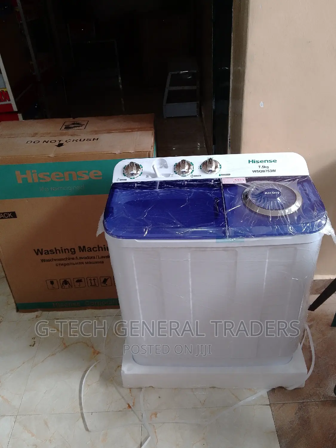 Hisense 7.5kg Twin Tub Top Loader Washing Machine