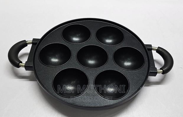 High Quality Non-Stick Induction Heavy Vitumbua 7 Slot