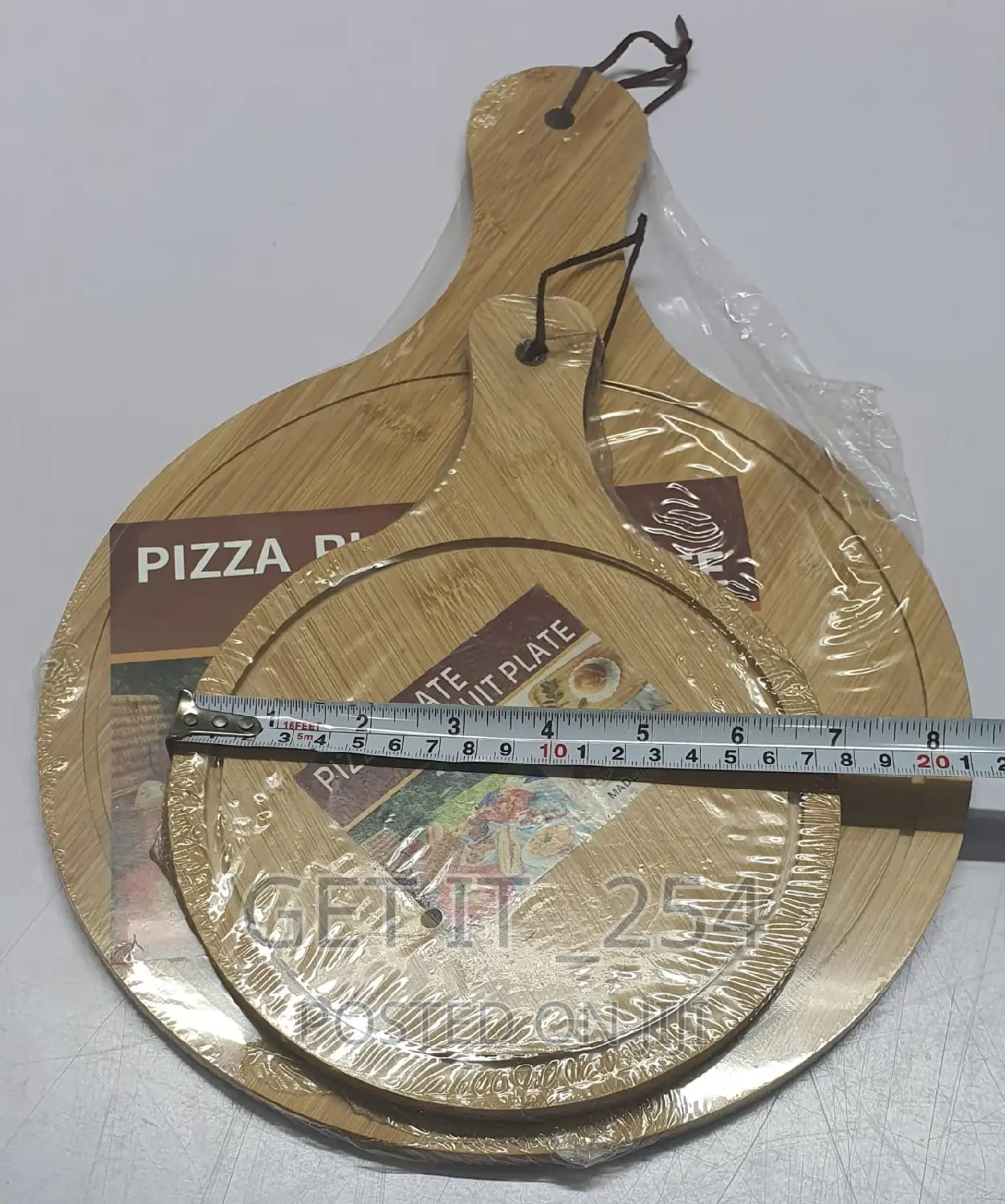 Wooden Bamboo Pizza Plate Chop Board Available in 2sizes: