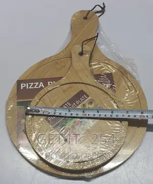 Wooden Bamboo Pizza Plate Chop Board Available in 2sizes: