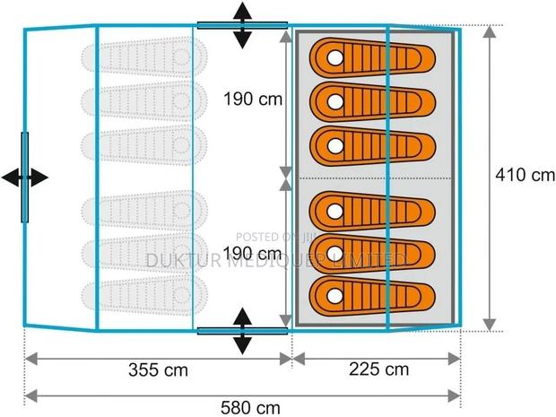 12 Men Camping Tent - thumbnail 3
