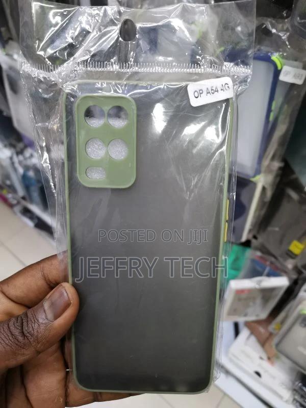 Oppo A54 4G Camera Protection Smoke Case Matt Finnish Mobile