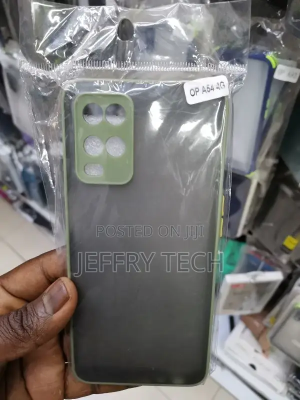 Oppo A54 4G Camera Protection Smoke Case Matt Finnish Mobile
