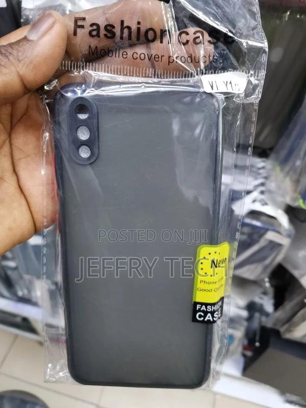 Back Cover for VIVO Y1S, Smoke Back Cover With Camera Protec