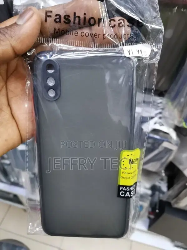 Back Cover for VIVO Y1S, Smoke Back Cover With Camera Protec
