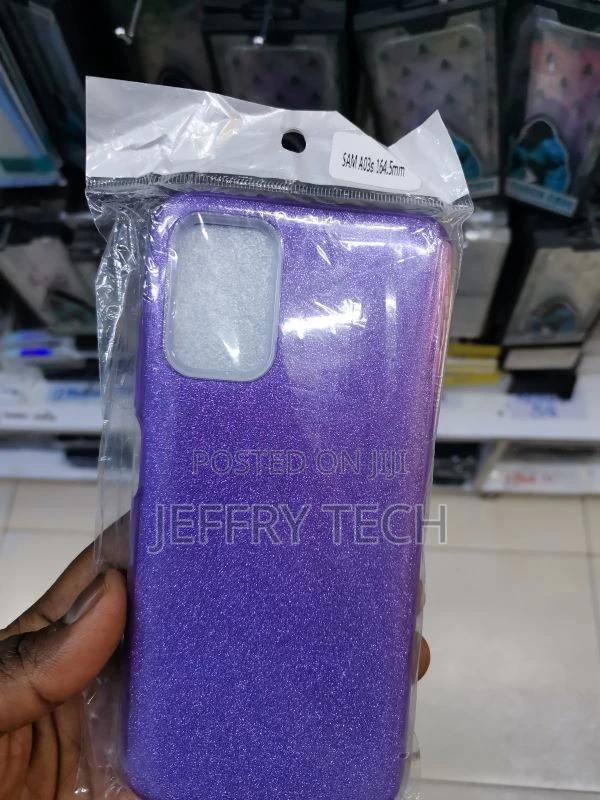 Phone Case for Samsung Galaxy A03S Transparent Crystal Glitt