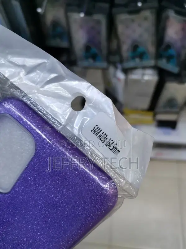 Phone Case for Samsung Galaxy A03S Transparent Crystal Glitt