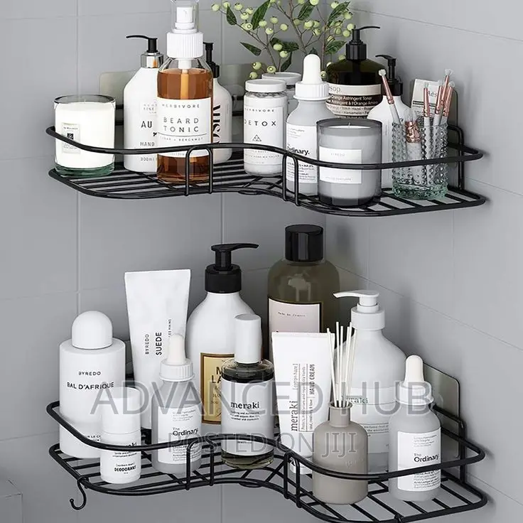 Corner Bathroom Shelf With Adhessive Stickers