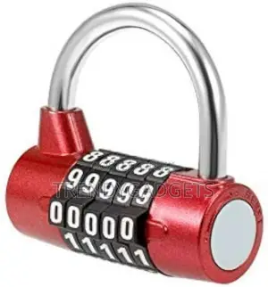 5-Letter Dial Lock Portable Zinc Lock With Code