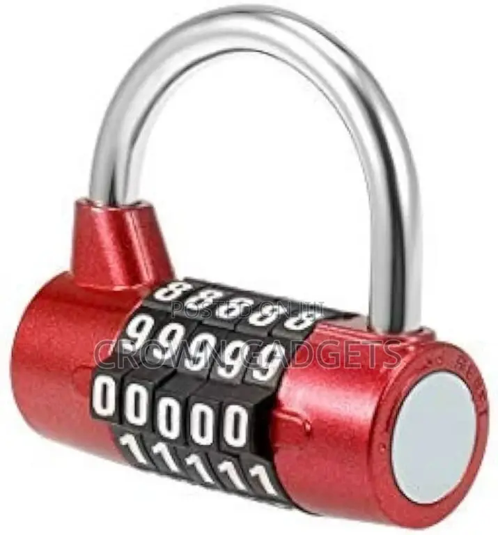 5-Letter Dial Lock Portable Zinc Lock With Code