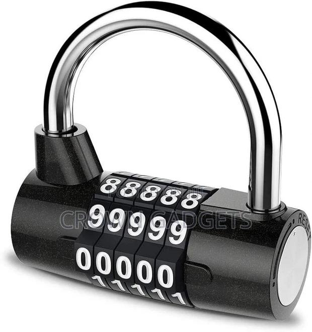 Gym Locker Lock,5 Letter Heavy Duty Alloy Padlock