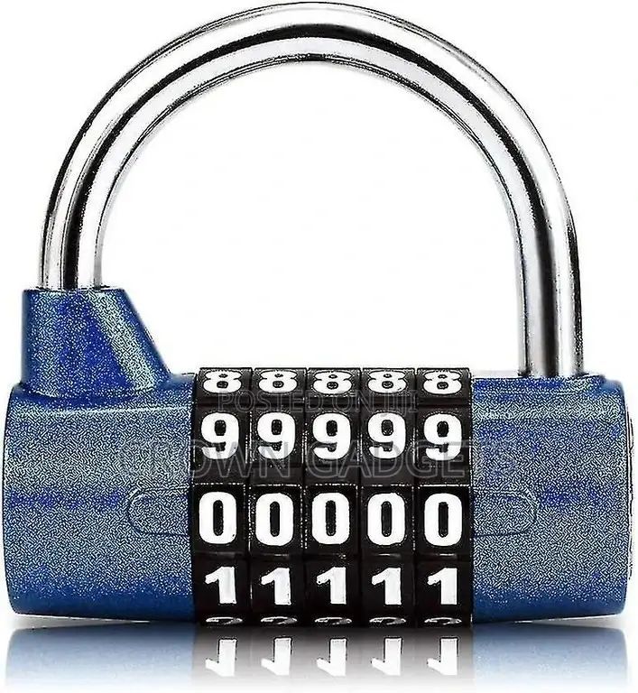 5 Letter Heavy Duty Alloy Padlock Password Sturdy Security