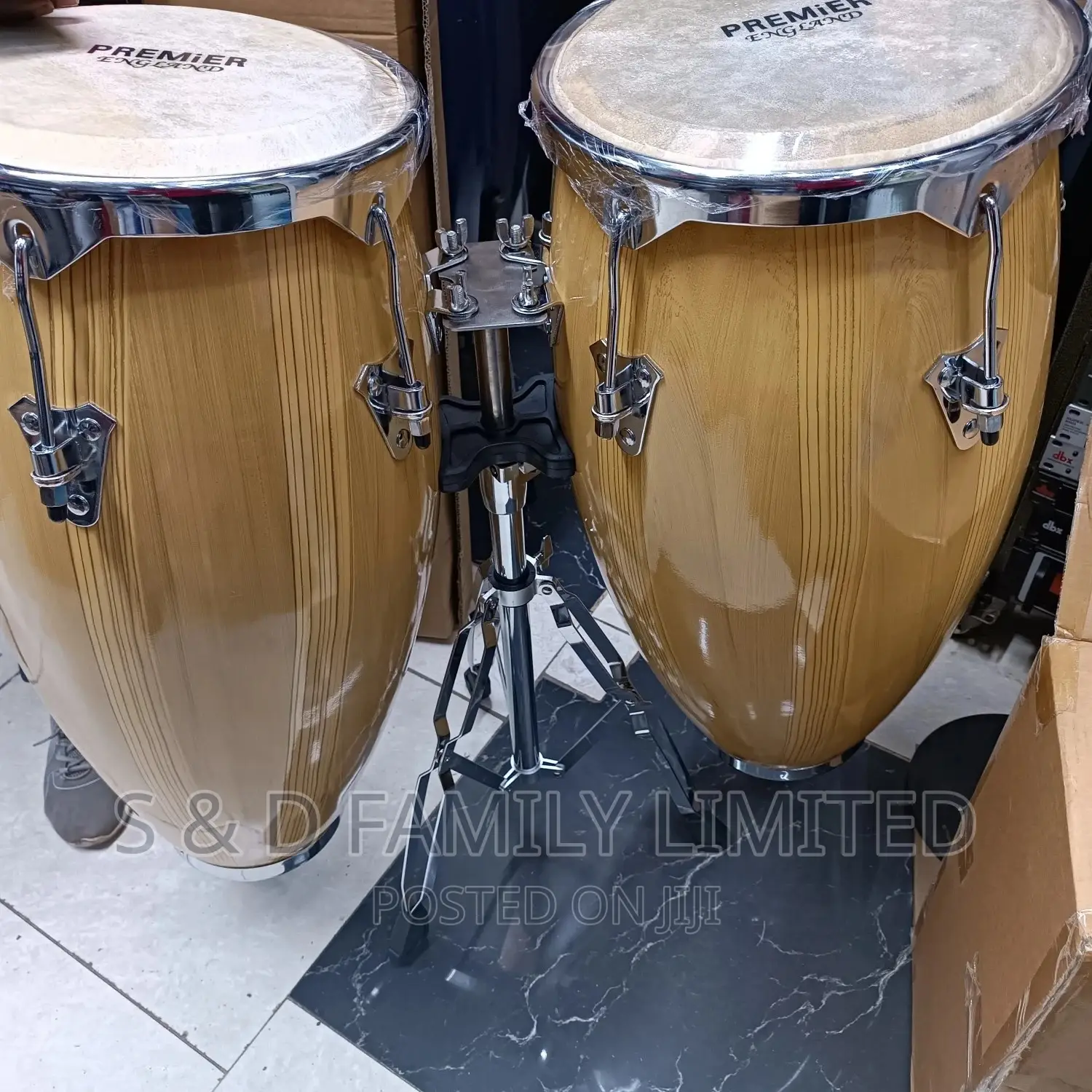 Imported Conga Drums With Single Stand