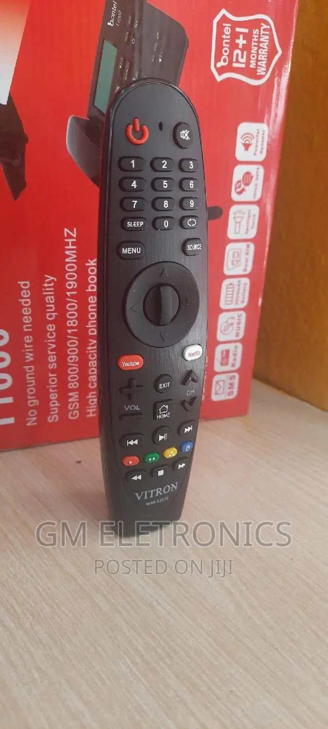 Vitron Android 43 Inches Frameless Tv Replacement Remote.