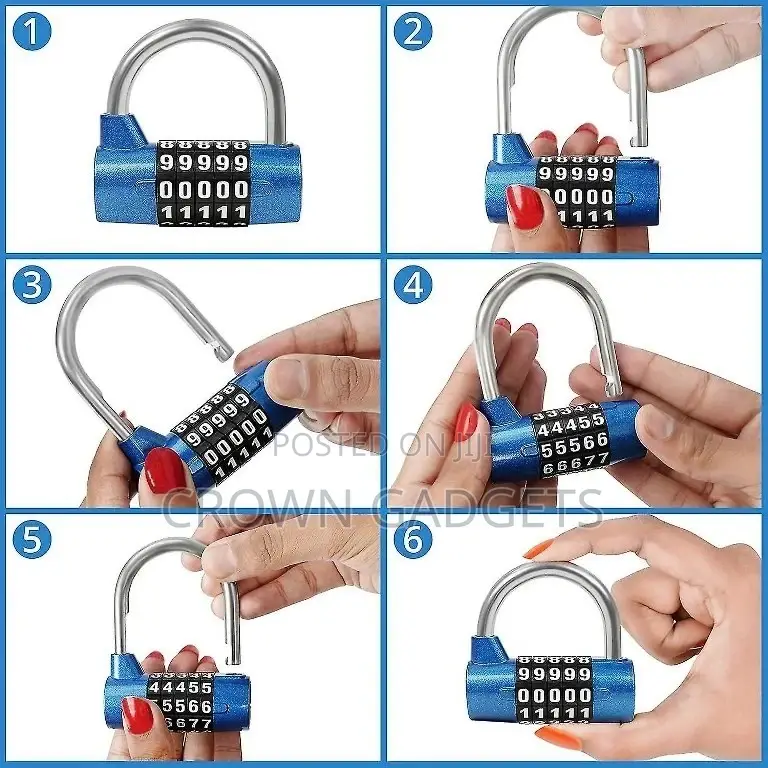 K 5 Letter Word Lock,5 Digit Combination Lock