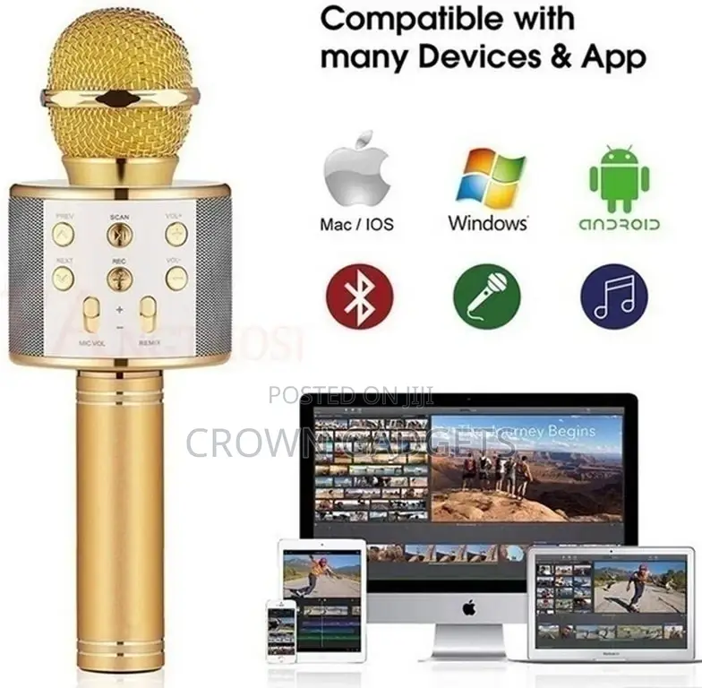 Wireless Karaoke Microphone Portable Bluetooth