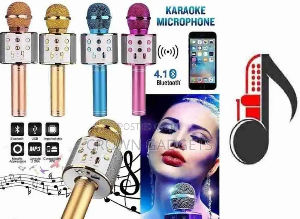 Bluetooth Karaoke Portable Wireless Karaoke Microphone