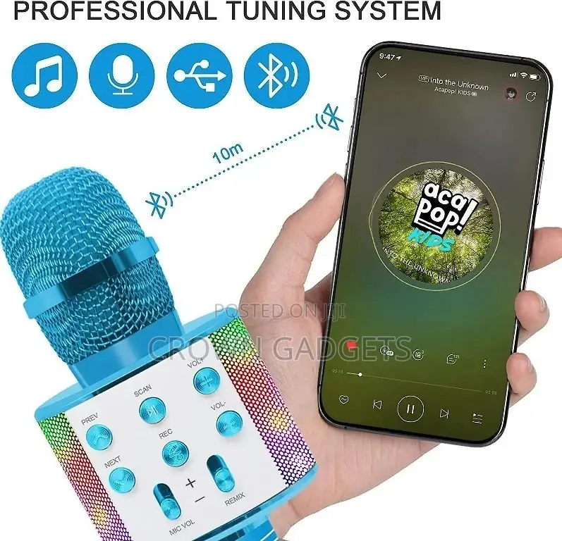 Wireless Bluetooth Karaoke Microphone Handheld
